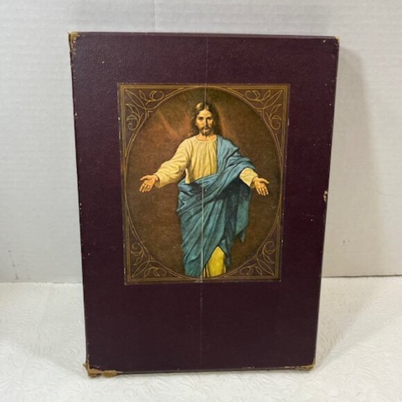 VTG 1955 "My Catholic Devotions" Catholic Manual of Prayers Leather Covers - Picture 4 of 16